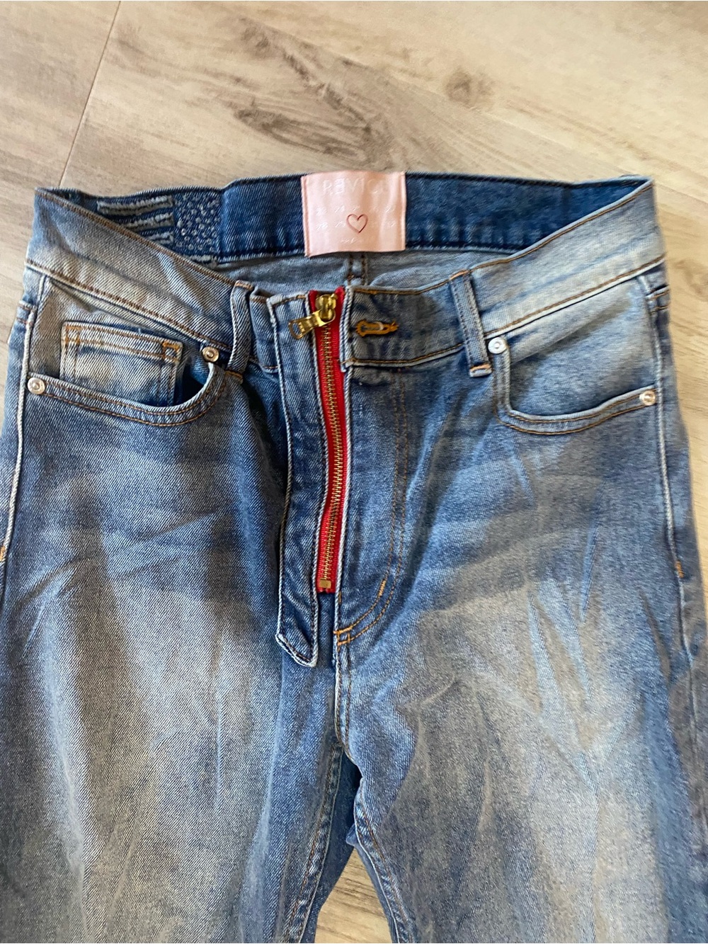 REVICE Denim Heart patch jeans- NWOT ❤️ - Picture 9 of 15